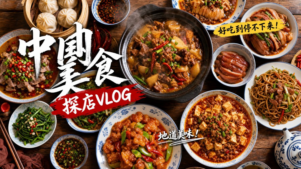 捷克街头 【捷克街头】中国美食探店视频：地道美味好吃到停不下来！